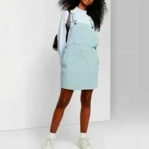 Baby Blue Overall Dress